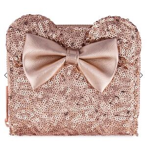 Disney Parks x Loungefly Rose Gold Sequin Wallet